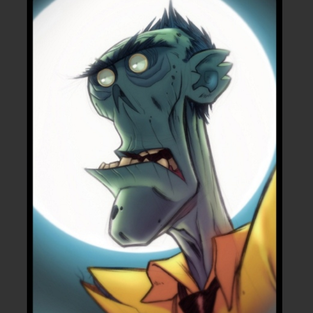 Cartoon Zombie Bust preview image 3
